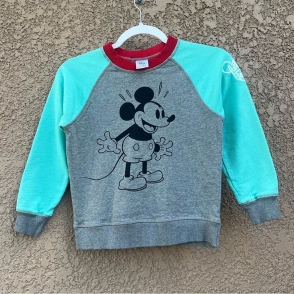 Hanna Andersson x Disney Mickey Mouse Sweatshirt Top Kids Size 6-7‎ 120cm Shirt